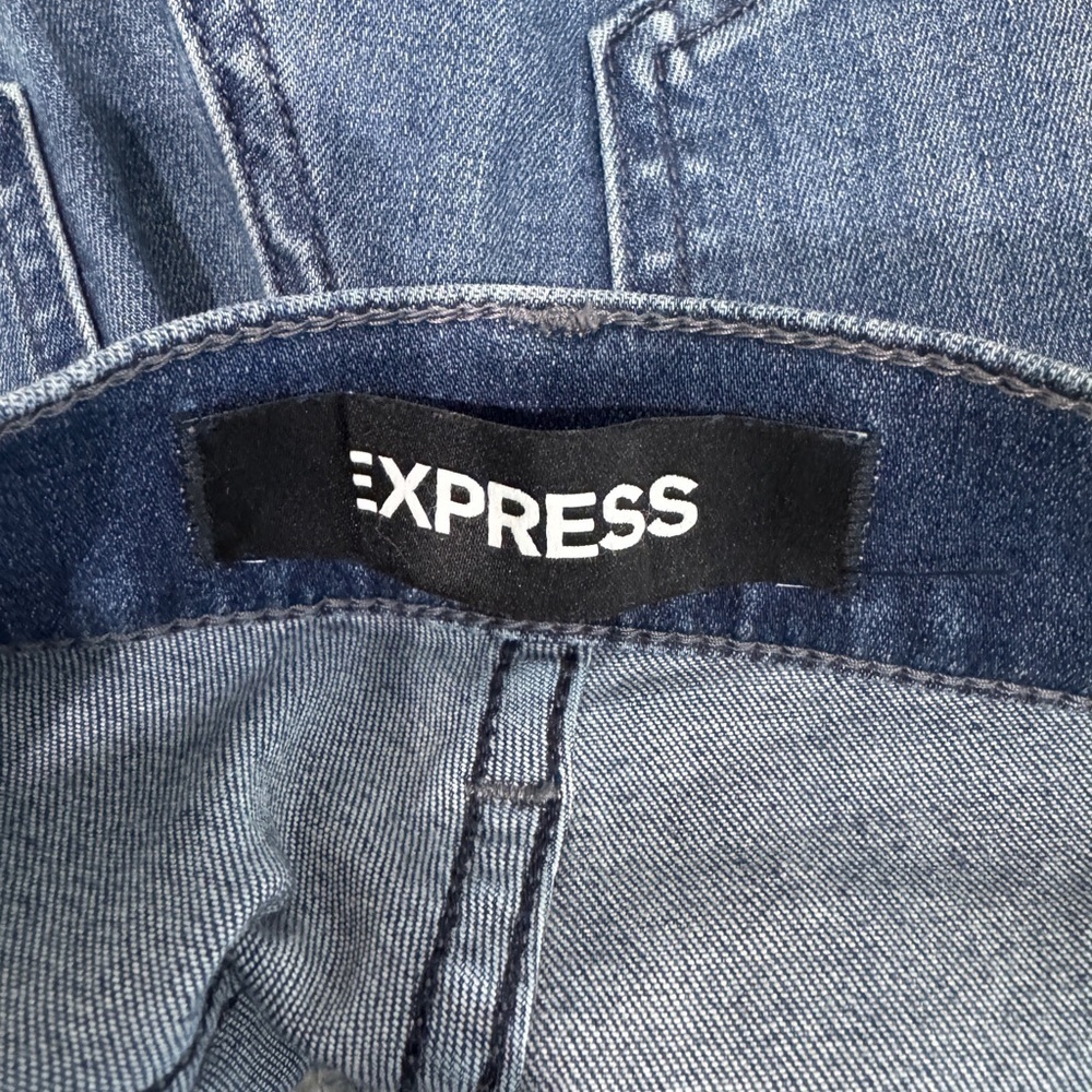 Express Stretch Performance Ankle Distressed Blue… - image 7